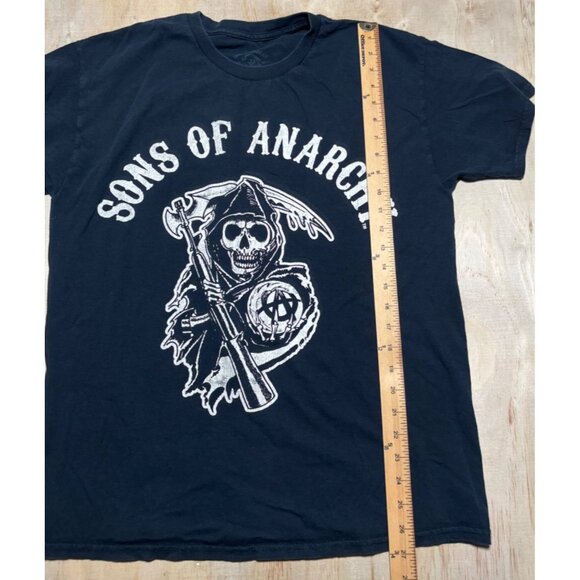 Road Gear Sons Of Anarchy Black Short Sleeve T-Shirt Mens Size L Graphic Tee - Picture 5 of 6